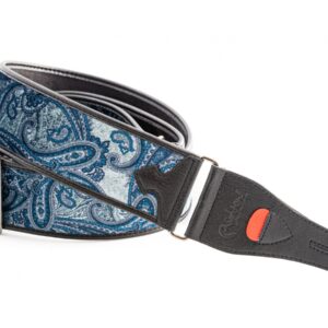 Right-On! Steady Talisman T-PAISLEY VELVET Blue Guitar Strap
