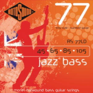 Rotosound RS77LD Monel Flatwound 45-105 Jazz Bass Guitar Strings