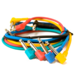 Leem CPML-1, 1ft- 1/4" to 1/4" Multi-Coloured Patch Cables (6 Pcs/Pack)