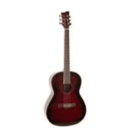 Jay Turser JTA524D-RSBQ Dreadnaught Acoustic Guitar-Red Sunburst Quilt