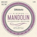 D'Addario EJ70 Phosphor Bronze Ball End Mandolin Strings-Medium/Light