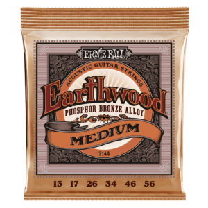 Ernie Ball 2144EB Earthwood Medium Phosphor Bronze 13-56 Acoustic Guitar Strings