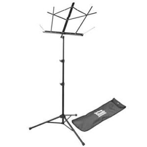 On-Stage SM7122BB Sheet Music Stand w/Bag -Compact -Black
