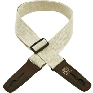 Lock-It LIS-049-C2-NAT 2" Cotton Locking GuitarStrap-Natural