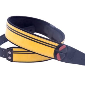 Right-On RACE YE  Steady Mojo Guitar Strap-Race Yellow