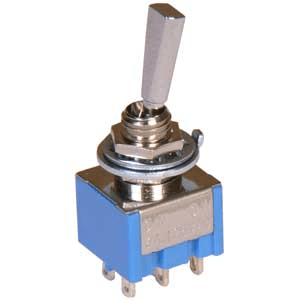 Profile SW60 2-way mini toggle switch, nickel.