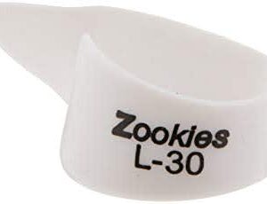 Dunlop Z9003L30  Zookies Thumb Picks-White Lg. 30 Degrees-Single