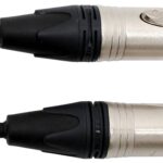 Digiflex NXX-1, 1ft NK2/6 Mic Cable -XLRM to XLRF Connectors