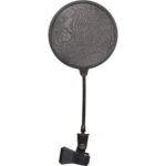 On-Stage  ASVS6-B Pop Blocker 6 Inch - Black w/ 6in Gooseneck &Clamp