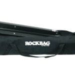 ROCKBAG RB25590B Speaker Stand Bag-Solid, water-resistant RokTex® surface material For 1 to 2 speaker stands 10 mm / 0.39" wide zip with nylon zip-hanger and RockBag® logo print Padded twin-handle Transparent card pocket Pyramid feet 130 x 25 x 16 cm