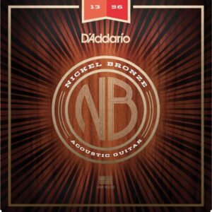 D'Addario NB1356 Nickel Bronze Acoustic Guitar Strings 13-56
