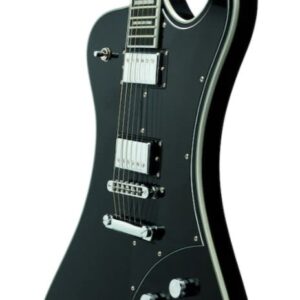 Hagstrom FANT-BLK Fantomen Ghost 6-String Electric Guitar-Gloss Black
