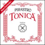 Pirastro Tonica Violin String Set w/Silver E & D, Ball End, Medium, Envelope