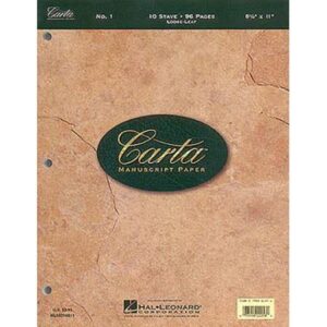 Carta Manuscript Paper No. 1 - Basic