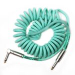 Bullet BC-15CCSEA 15ft Coil Cable-Seafoam Green