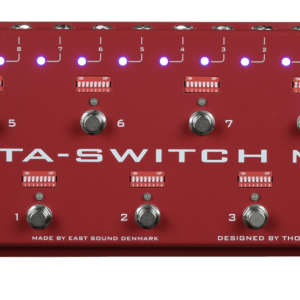 Carl Martin Octa-Switch MKIII-Plug up to eight pedals and amp(s) into the back, then by turning on or off the numbered switches in each of eight DIP Bank switches, you determine which effects you wish  to use simultaneously in each Bank.