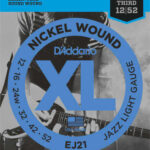 D'Addario EJ21 Nickel Wound, Jazz Light, 12-52