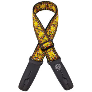 Lock-It 'Lemon Chill' LIS-064-LC 2" Retro Locking Guitar Strap