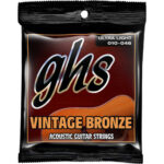 GHS VN-UL Vintage Bronze 85/15, 010-.046 Ultra Light Acoustic Guitar Strings