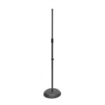 On-Stage MS7201B Round Base Microphone Stand-Black