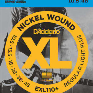 D'Addario EXL110+ Regular Light Plus Electric Guitar Strings 10.5-48
