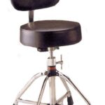 Dixon PSN9202K Drum / Keyboard Throne With Molded Round Seat-Dixon drum or keyboard throne with contoured backrest and a round seat. Threaded solid steel height adjustment shaft. Wide tubular legs and large rubber feet offer unparalleled stability.