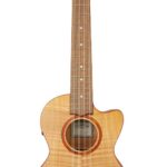 Lanikai FM-5CET Flame Maple Low and High G 5-string Cutaway Electric Tenor Ukulele