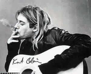 Kurt Cobain (BW Guitar) Flag