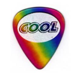 COOL "RAINBOW SAND" 100% Celluloid Pick w/Sand Textured Accu-Grip-Single