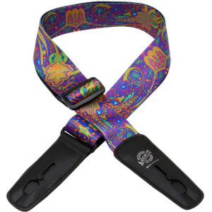 Lock-It 'Blue Journey' LIS-031-BM-1  Bob Masse Rock Art Locking Guitar Strap