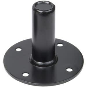 K&M 19665-BLACK Black Flange Adapter for 21420 -25mm with 4x6.5mm Plate