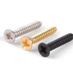 Humbucker Mounting Ring Screws 9/16"-Gold