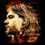 KURT COBAIN (COLORED SIDE VIEW) - Large