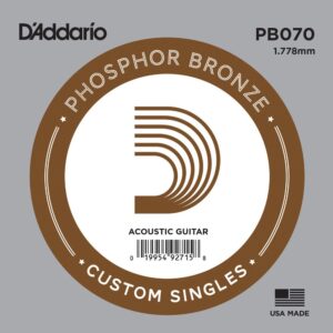 D'Addario PB070 Single - Phosphor Bronze 070