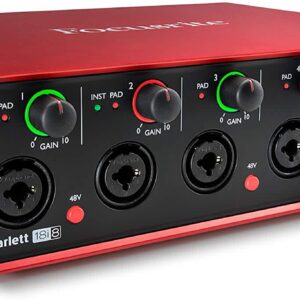 Focusrite 18i8 Scarlett Interface-2nd Gen  24/96 18-in/8-out USB Audio Interface