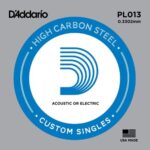 D'Addario PL013 Single-Plain Steel .013