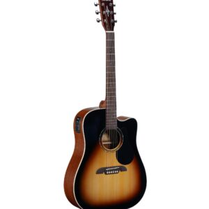 Alvarez RD26CESB Dreadnought guitar in Sunburst Gloss with cutaway, SYS250 EQ/tuner, and gig bag