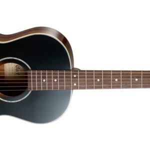Cort AP550-VB Based on the revered vintage parlor body guitars from the 1930’s, the 12th fret neck-body joint not only imparts a classical look but produces a strong low-end and surprisingly loud volume for a guitar of its compact size.