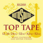 Rotosound RS200 Monel Flatwound Jazz Guitar-Stainless Steel  Nickel Free Ribbon 12-52