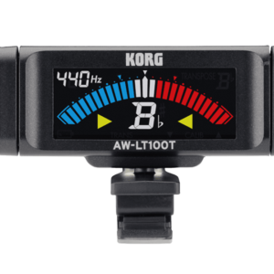 Korg AWLT100T  clip-type tuners can be attached directly to your instrument for easy tuning. The new lineup includes the AW-LT100M which supports a variety of orchestral instruments, the AW-LT100T which is optimized for trumpet and trombone