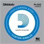 D'Addario PL022 Single - Plain Steel 022