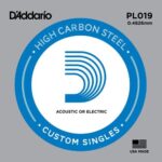 D'Addario PL019 Single - Plain Steel 019