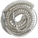 Bullet BC-30CCC 30ft Coil Cable-Clear