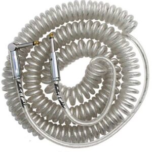 Bullet BC-30CCC 30ft Coil Cable-Clear