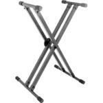 On-Stage KS8291 Double-X Keyboard Stand - Pro -Lok-Tight & ERGO-LOK -320lbs