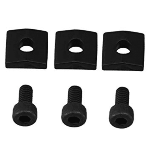 Profile PLB001-BK Nut block and screws for locking nut, Black. 3 piece set.