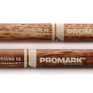 Promark R5BFG Rebound 5B Firegrain Hickory Sticks (Wood Tip)