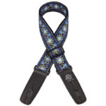Lock-It  'Blue Chill' LIS-062-BC 2" Retro Locking Guitar Strap