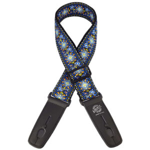 Lock-It  'Blue Chill' LIS-062-BC 2" Retro Locking Guitar Strap