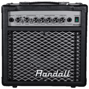 Randall RX15MBC 15 watt Guitar Amplifier-15 Watt, 2-channel, with overdrive & boost function. 3-band EQ, phone jack, CD/tape input.